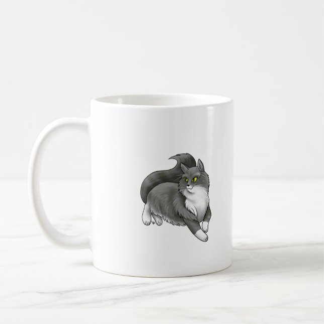 Caneca De Café Cinza (Esquerda)