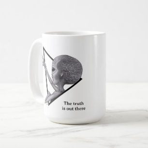 Caneca De Café Cinza, a verdade está lá fora