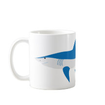 Cinza Azul Mako Shark Mug