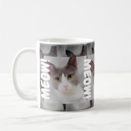 Caneca De Café Cinza Cat