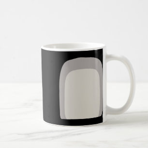 Caneca De Café Cinza de Cachorro Azul Cartoon Nominal Branca