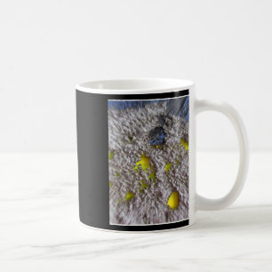 Caneca De Café Cinza de pintura com fotografia orgânica abstrato