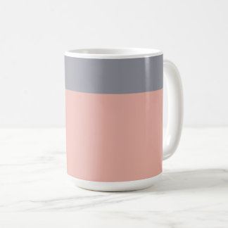 Caneca De Café Cinza e Coral Mug