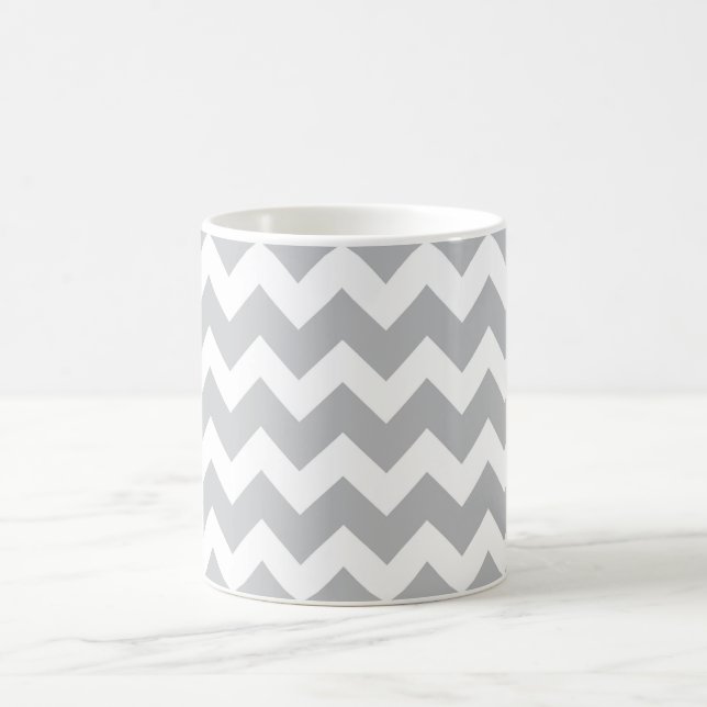 Caneca De Café Cinza e distribuição branca do diafragma (Centro)