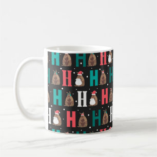 Caneca De Café Cinza Escura Ho Ho Armadillo
