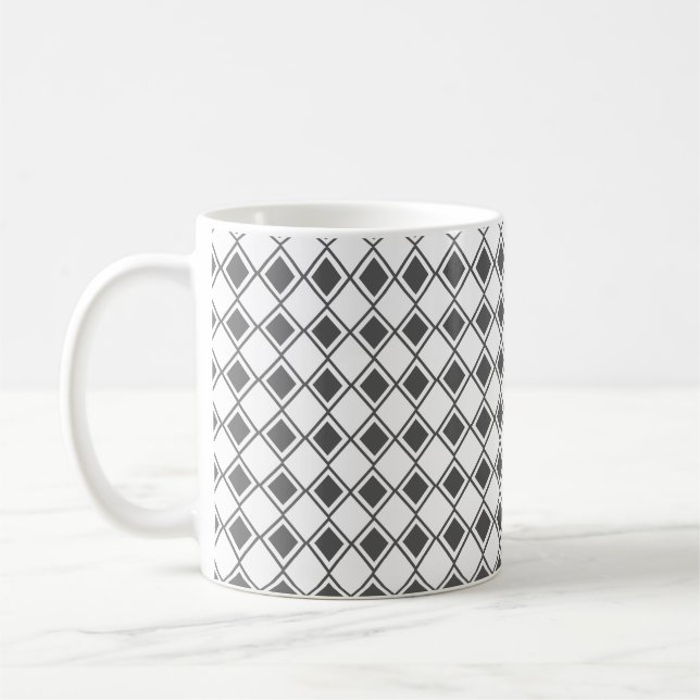 Caneca De Café Cinza Harlequin (Esquerda)