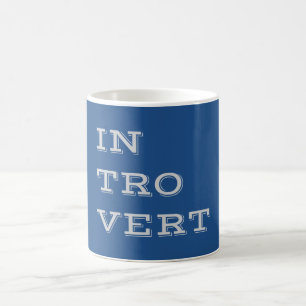Caneca De Café Cinza Introduvert Mug