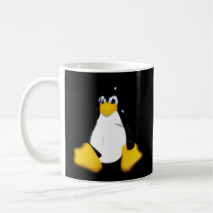 Caneca De Café Cinza Linux Linux Pequeno