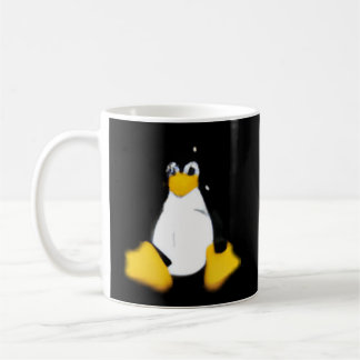 Caneca De Café Cinza Linux Linux Pequeno