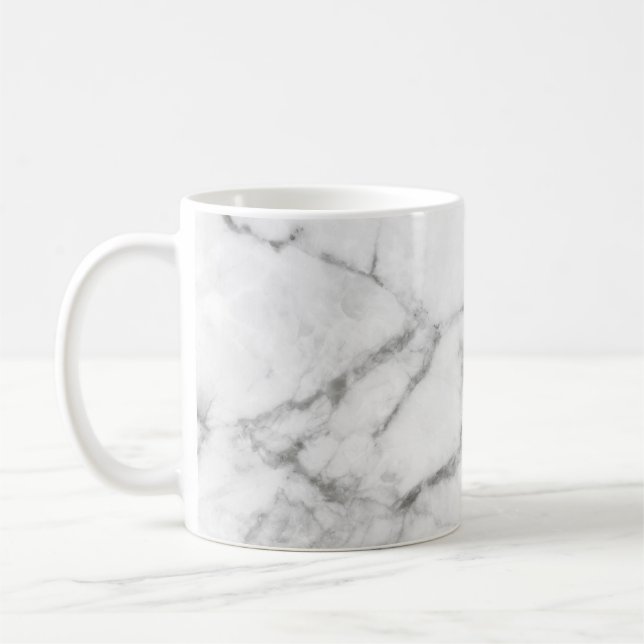 Caneca De Café Cinza Marble Mug (Esquerda)