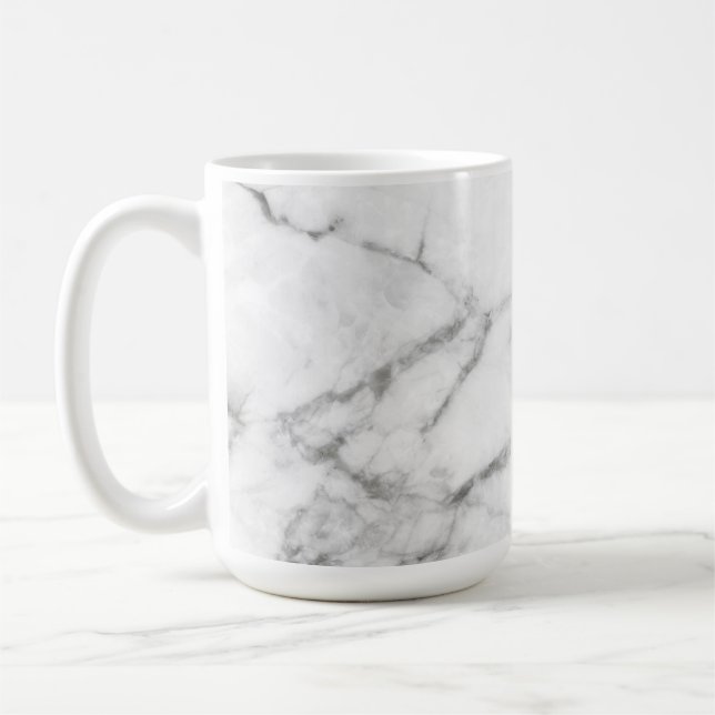 Caneca De Café Cinza Marble Mug (Esquerda)