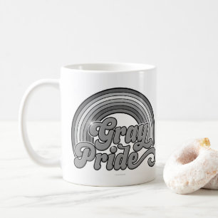 Caneca De Café Cinza Orgulho (Mais velho aposentado)