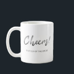 Caneca De Café Cinza Padre Da Noiva Saúde Casando Coffee Mug<br><div class="desc">Casamento</div>