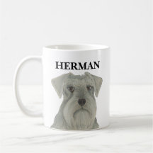 Cinza personalizada Silver Schnauzer