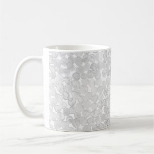 Caneca De Café Cinza ponto d'água cinza círculo pintado padrão