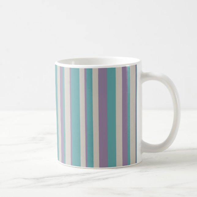 Caneca De Café Cinza Roxo-Teal (Direita)