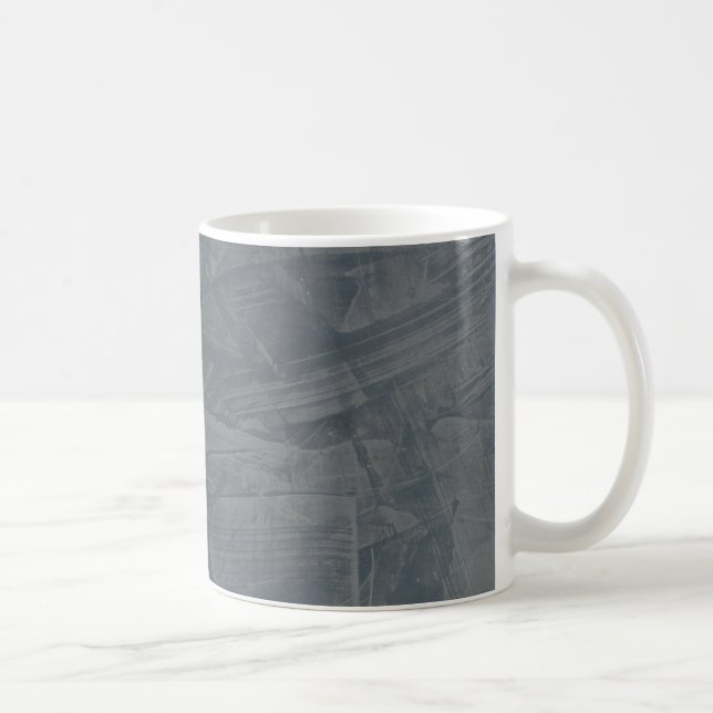 Caneca De Café Cinza Sólido (Direita)