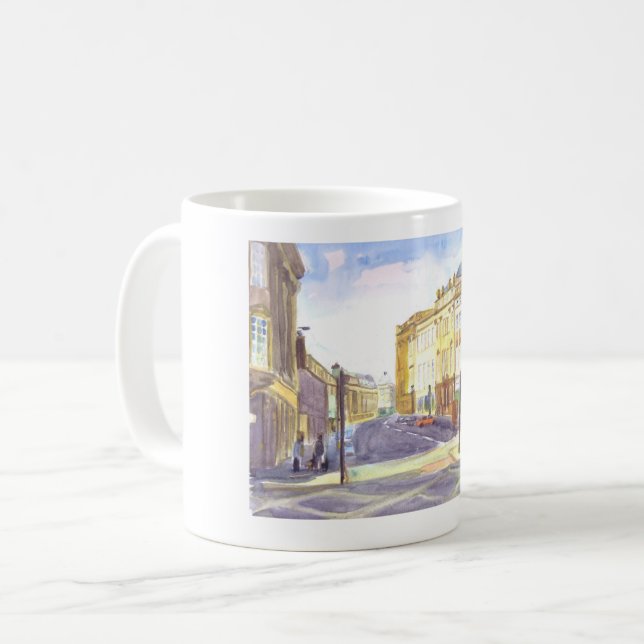 Caneca De Café Cinza Street, Newcastle mug (Frente Esquerda)