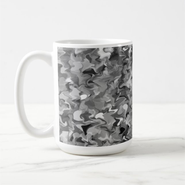 Caneca De Café Cinza Swirl 15oz Mug (Esquerda)