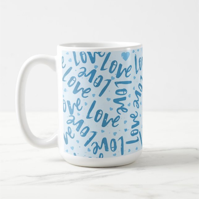 CANECA DE CAFÉ CINZAS DE AMOR DE NAMORADOS ARRASADO PELA MÃO AZUL (Esquerda)