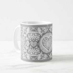Caneca De Café Cinzas de rendas cerâmicas