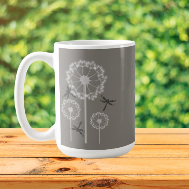 Caneca De Café Cinzas Dragonflies Café Mug (Gray Dragonflies Coffee Mug)