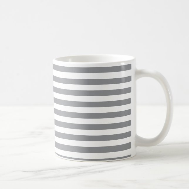 Caneca De Café Cinzas Horizontais Pequenas (Direita)