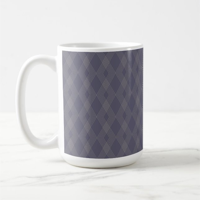 Caneca De Café Cinzas, legal, moderno, trendente, simples, padrão (Esquerda)