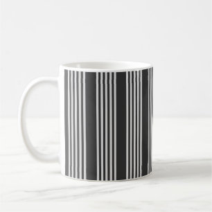 Caneca De Café Cinzas leves e carvão de cinco faixas