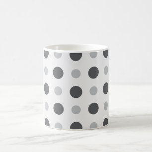 Caneca De Café Cinzas Polkadots