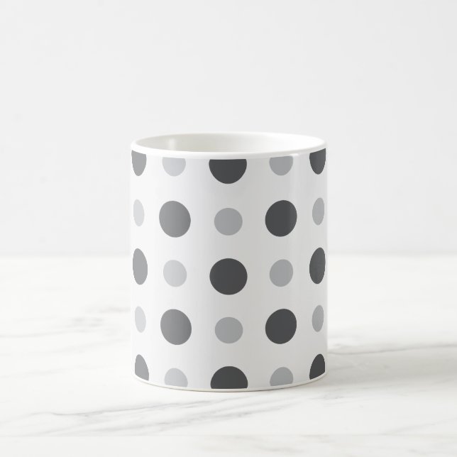 Caneca De Café Cinzas Polkadots (Centro)