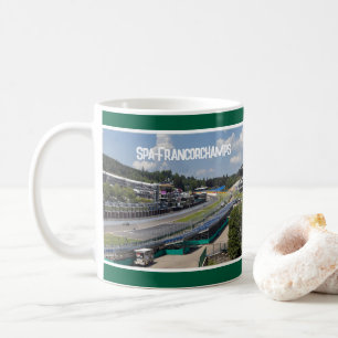 Caneca De Café Circuito de Corrida de F1 de Spa-Francorchamps, Bé