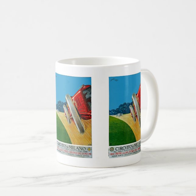 Caneca De Café Circuito di Milano (Frente Esquerda)