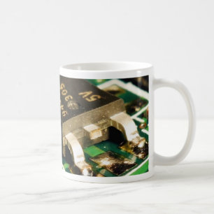Caneca De Café Circuitos de microplaquetas dos computadores