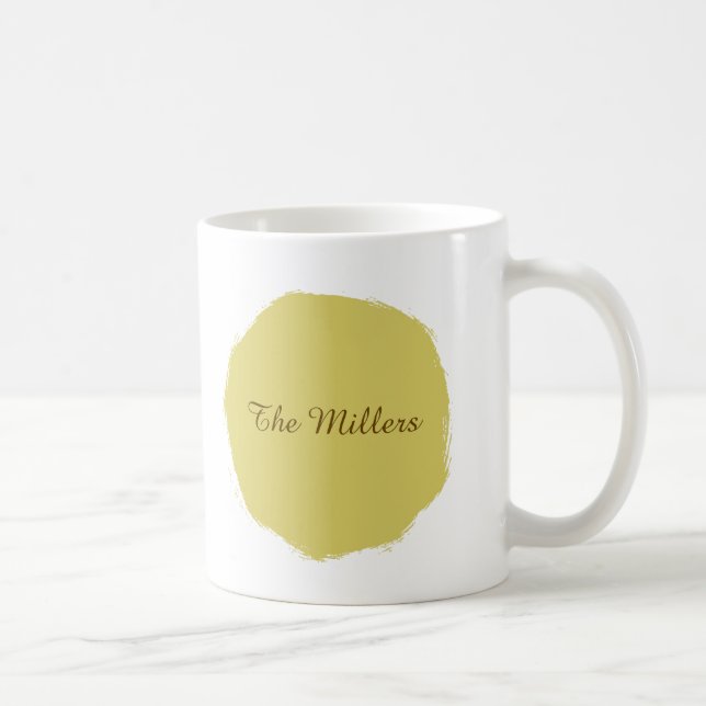 Caneca de Café Círculo Amarelo Suave e Quente (Direita)