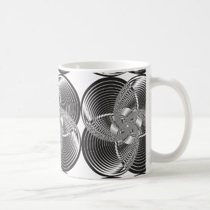 Caneca De Café Círculo arabesco intersectado