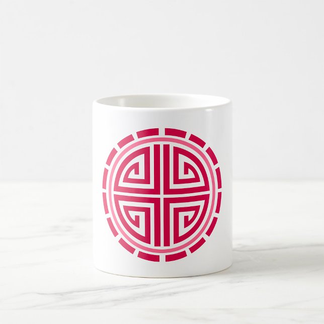 Caneca De Café Círculo Art Déco (Criador carregado)