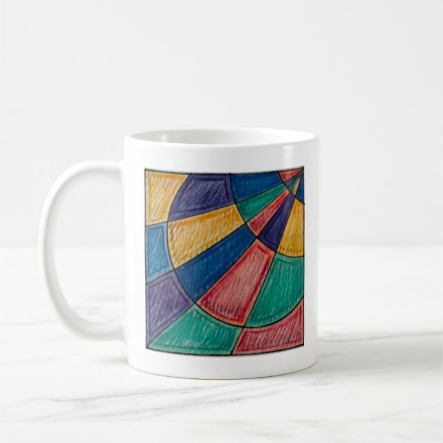 Caneca De Café Círculo Cores (Esquerda)
