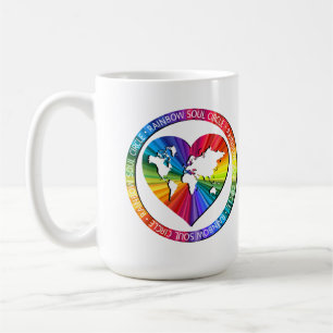 Caneca De Café Círculo da Alma Arco-íris