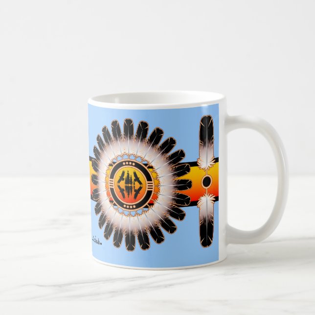 Caneca De Café Círculo da reflexão (Direita)