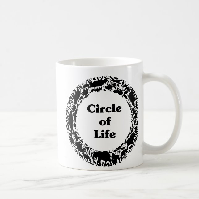 Caneca De Café Círculo da vida (Direita)
