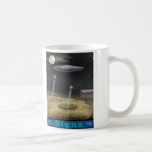 Caneca De Café círculo de colheita ufo