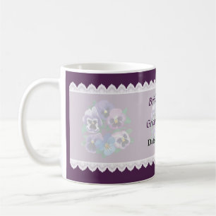 Caneca De Café Círculo de Panteras Púrpuras Favores de Casamento
