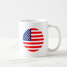 Caneca De Café Círculo de Sinalizador dos EUA Tdhe MUSEUM Zazzle