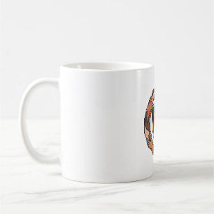 Caneca De Café Círculo de Unidade Escudo Coração Vela Diversidade