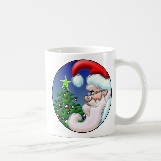 Caneca De Café Círculo do papai noel (Direita)