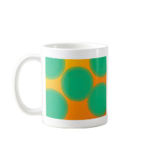 círculo verde em laranja amarelo