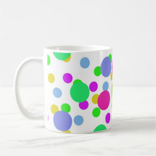 Caneca De Café Círculos abstratos contínuos pontos de confete div