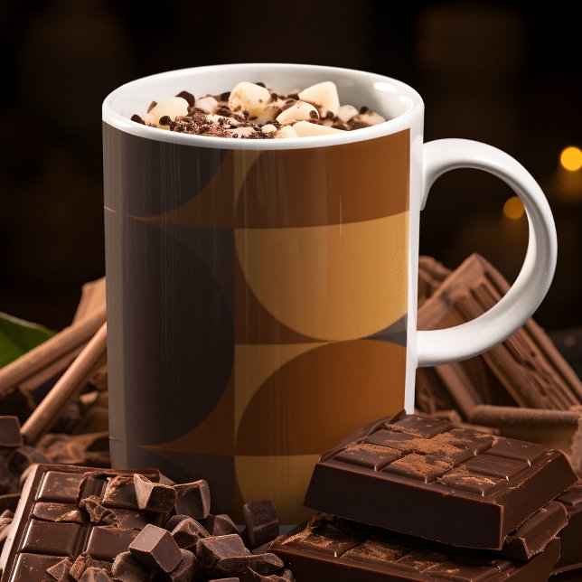 Caneca De Café Círculos castanhos (Mugs)