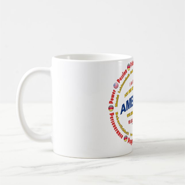 Caneca De Café círculos da América-Alemanha (Esquerda)
